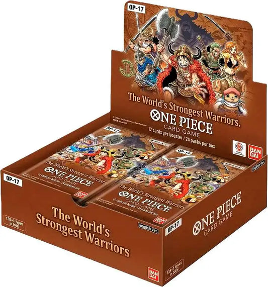 One Piece Trading Card Game The World's Strongest Warriors Booster Box OP-17 [ENGLISH, 24 Packs]